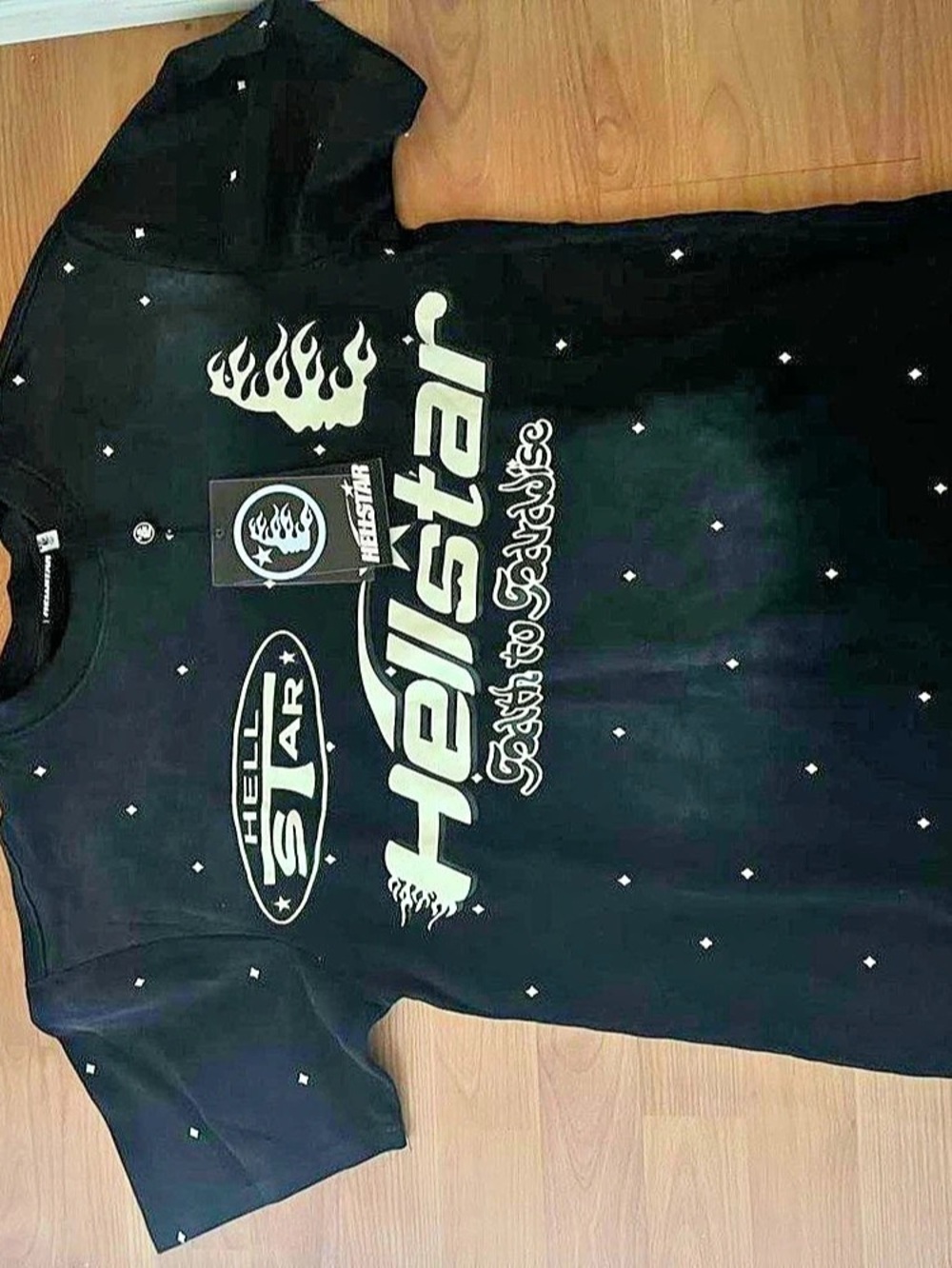 Hellstar Records Studded Tee Black & White Tee